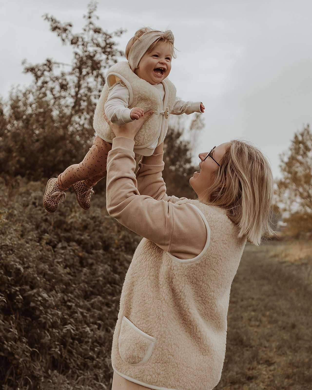 Gilet sans manche en laine blanc cassé - We are wovens