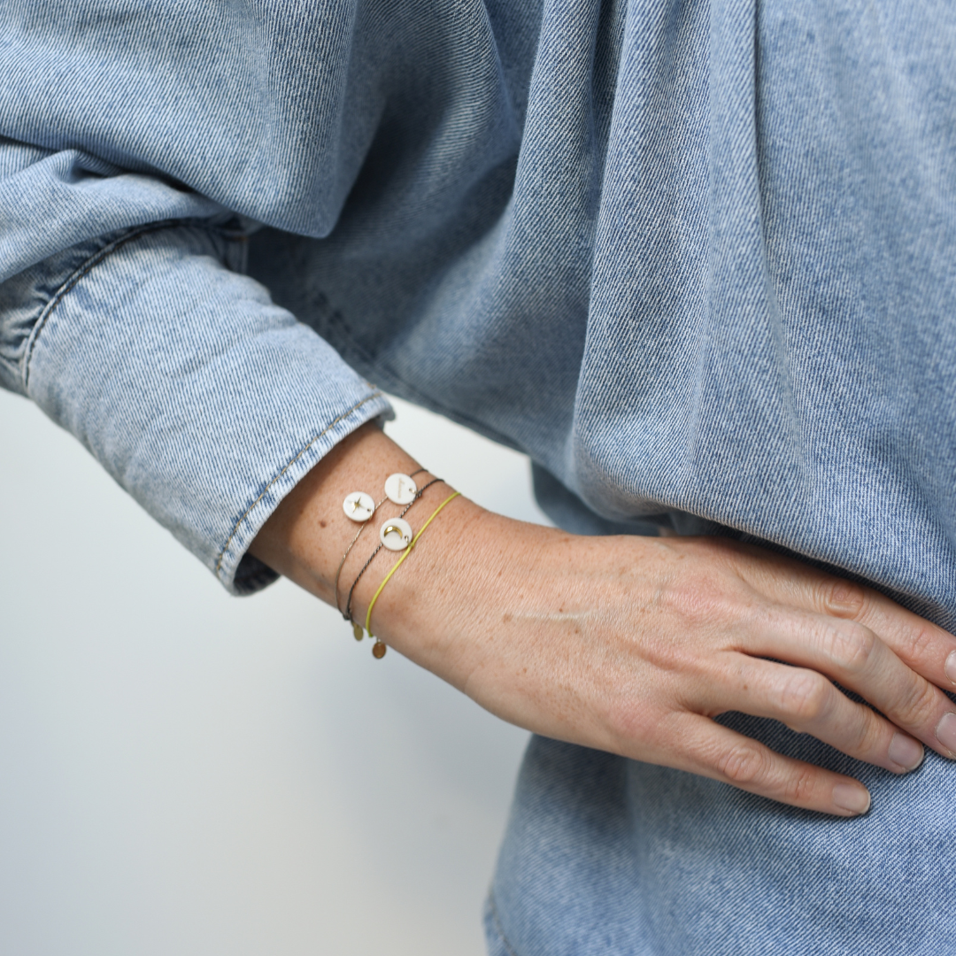 Bracelet Médaillon Amour Doré - Baubels