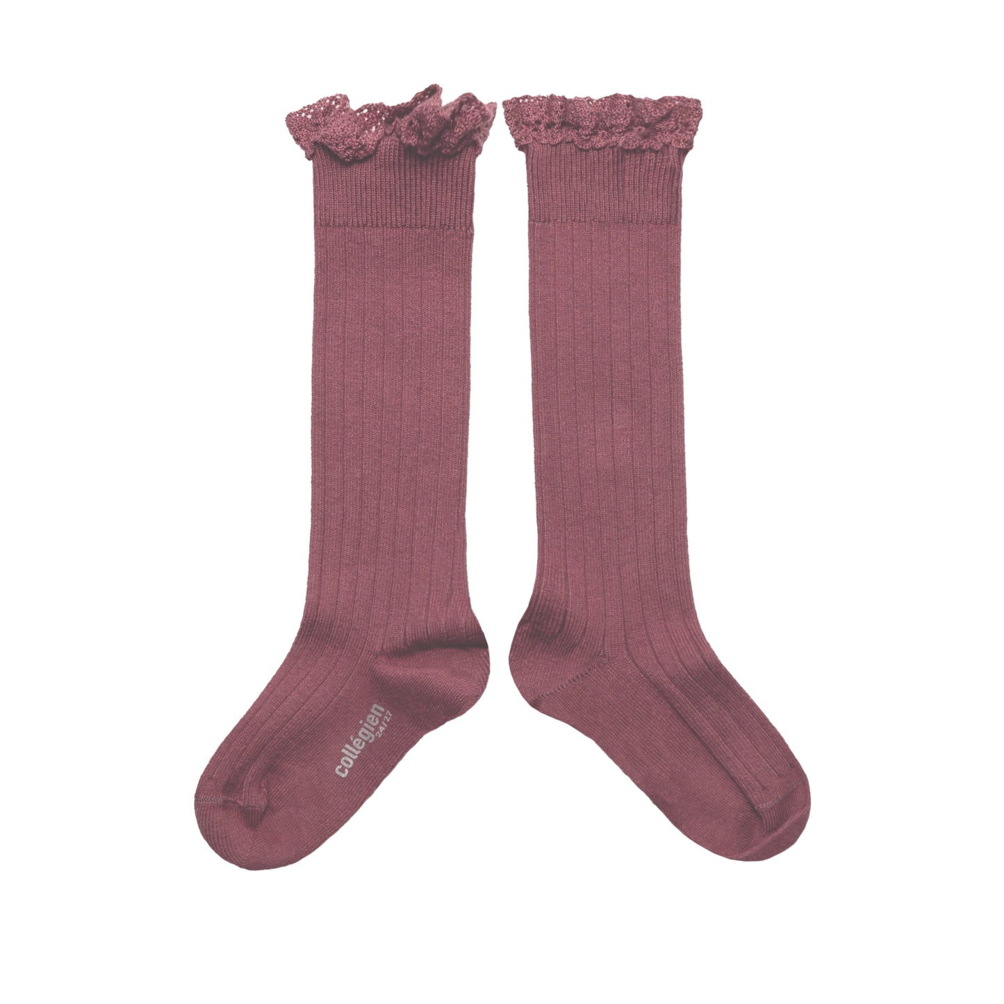 Chaussettes hautes à dentelle - Collégien