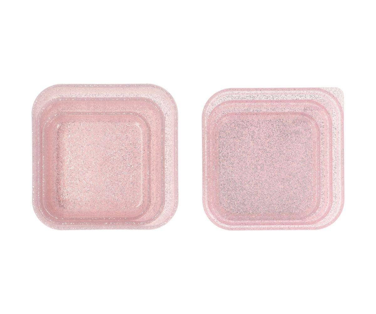 3 Boîtes Déjeuner Glitter Rose - Tutete