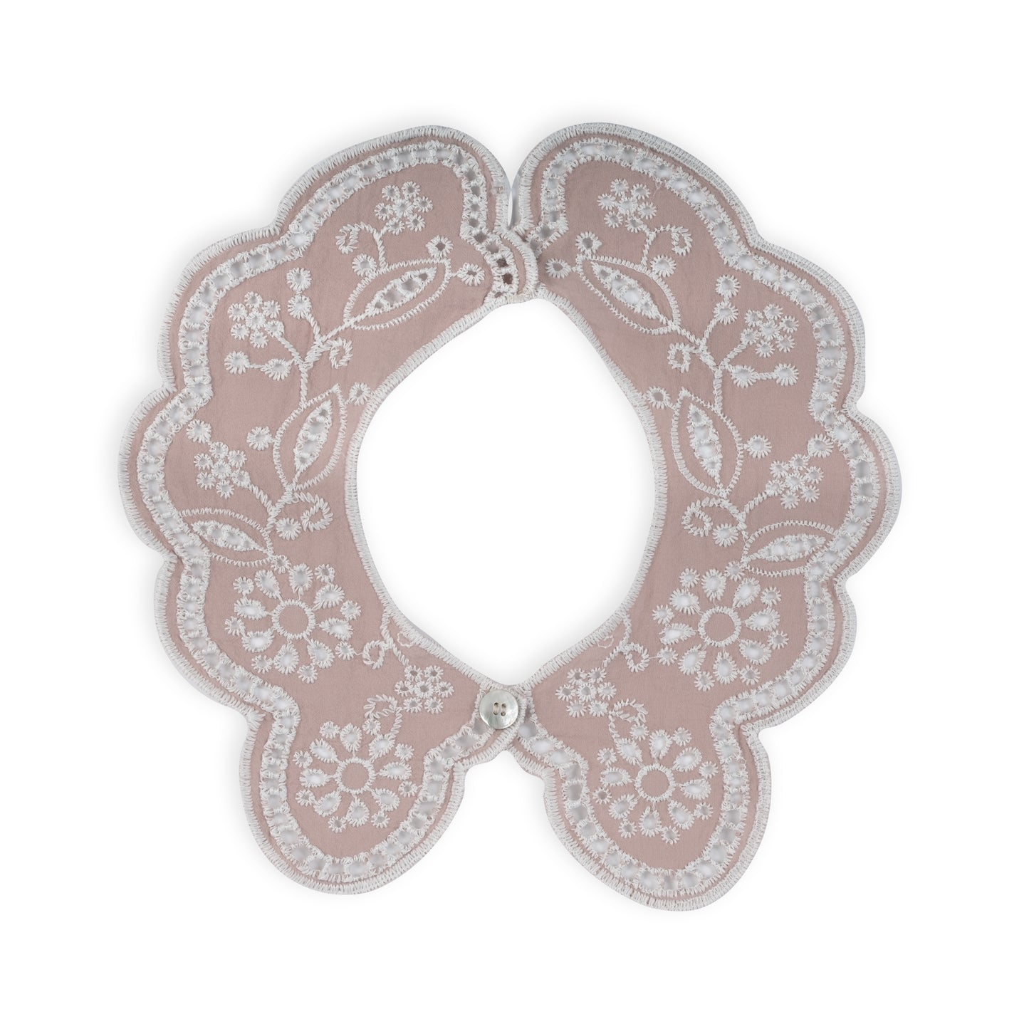 Col Claudine en broderie anglaise - Collégien