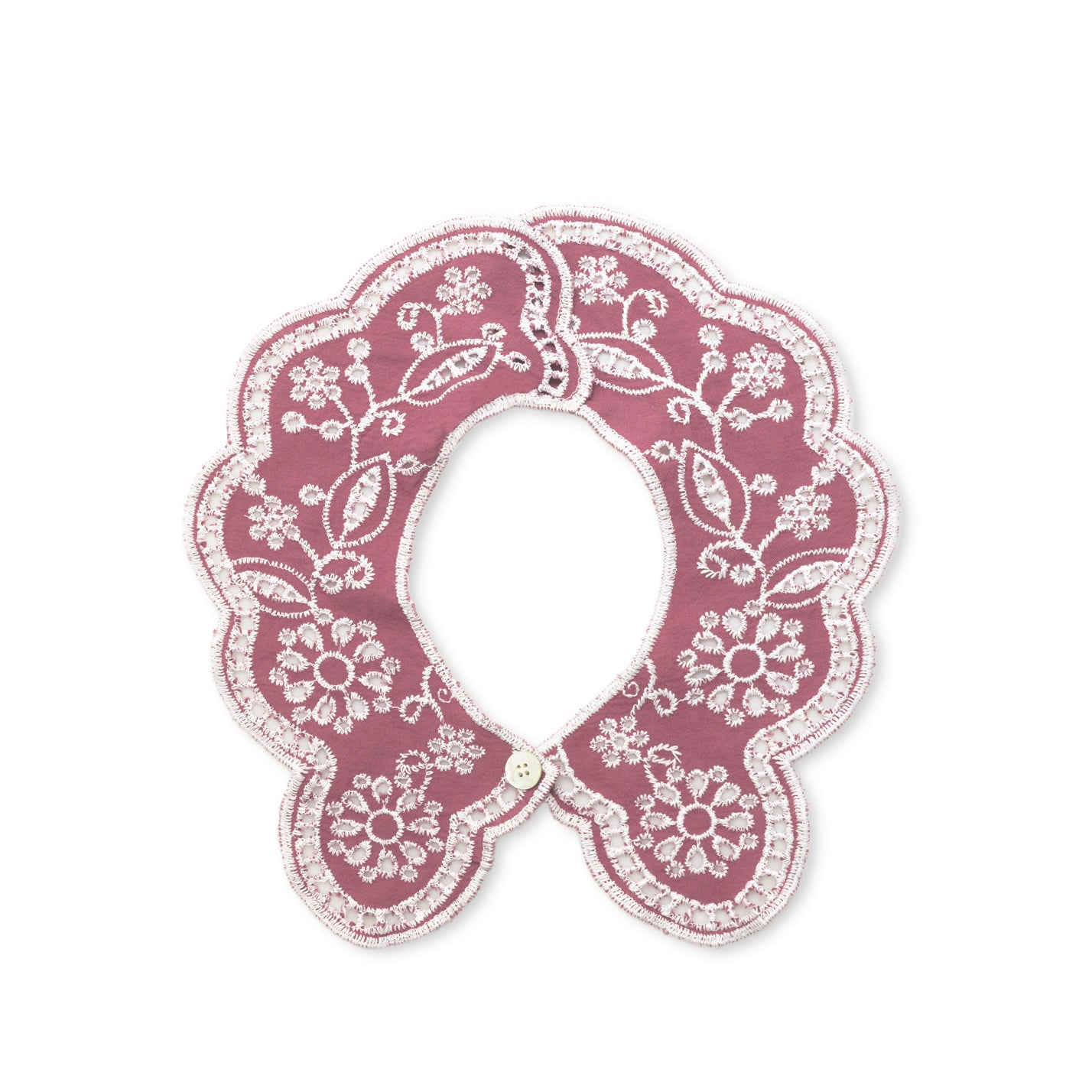 Col Claudine en broderie anglaise - Collégien