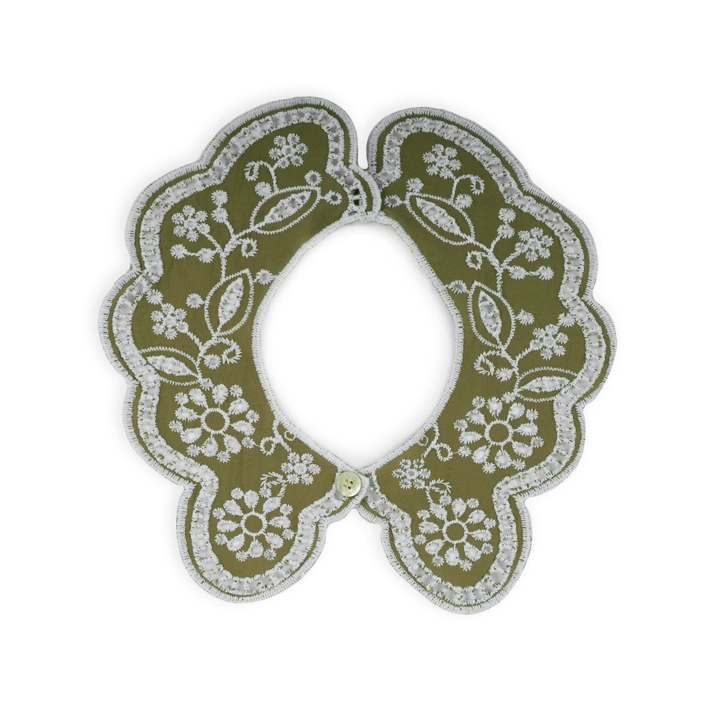 Col Claudine en broderie anglaise - Collégien
