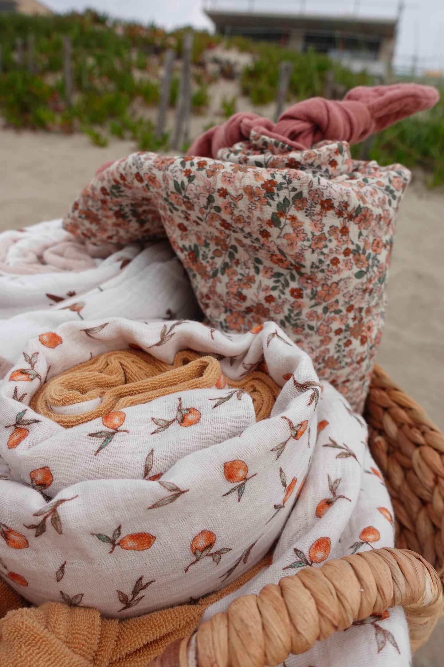 Serviette de plage citrons