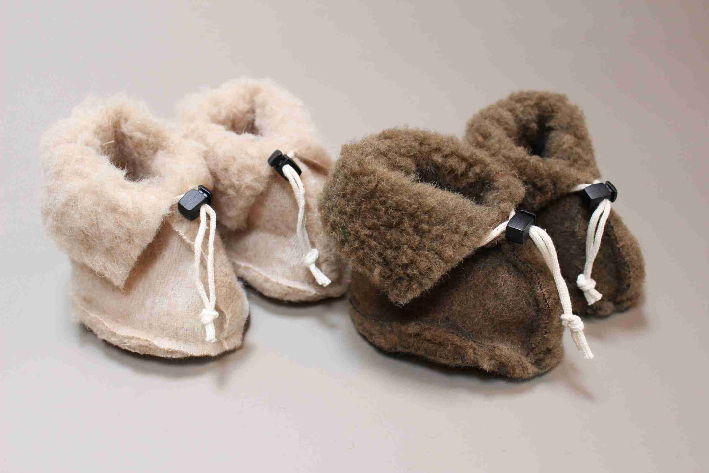 Chausson en laine blanc Cassé - We are wovens