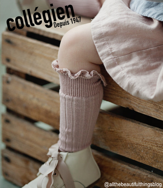 Chaussettes hautes à dentelle - Collégien