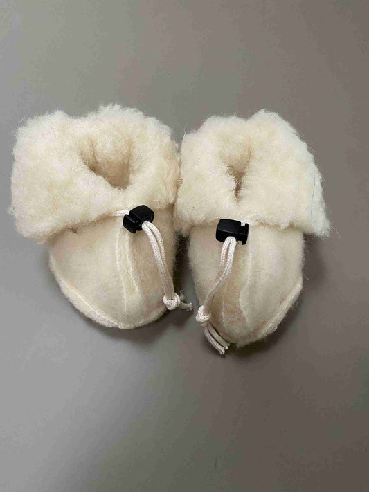 Chausson en laine blanc Cassé - We are wovens