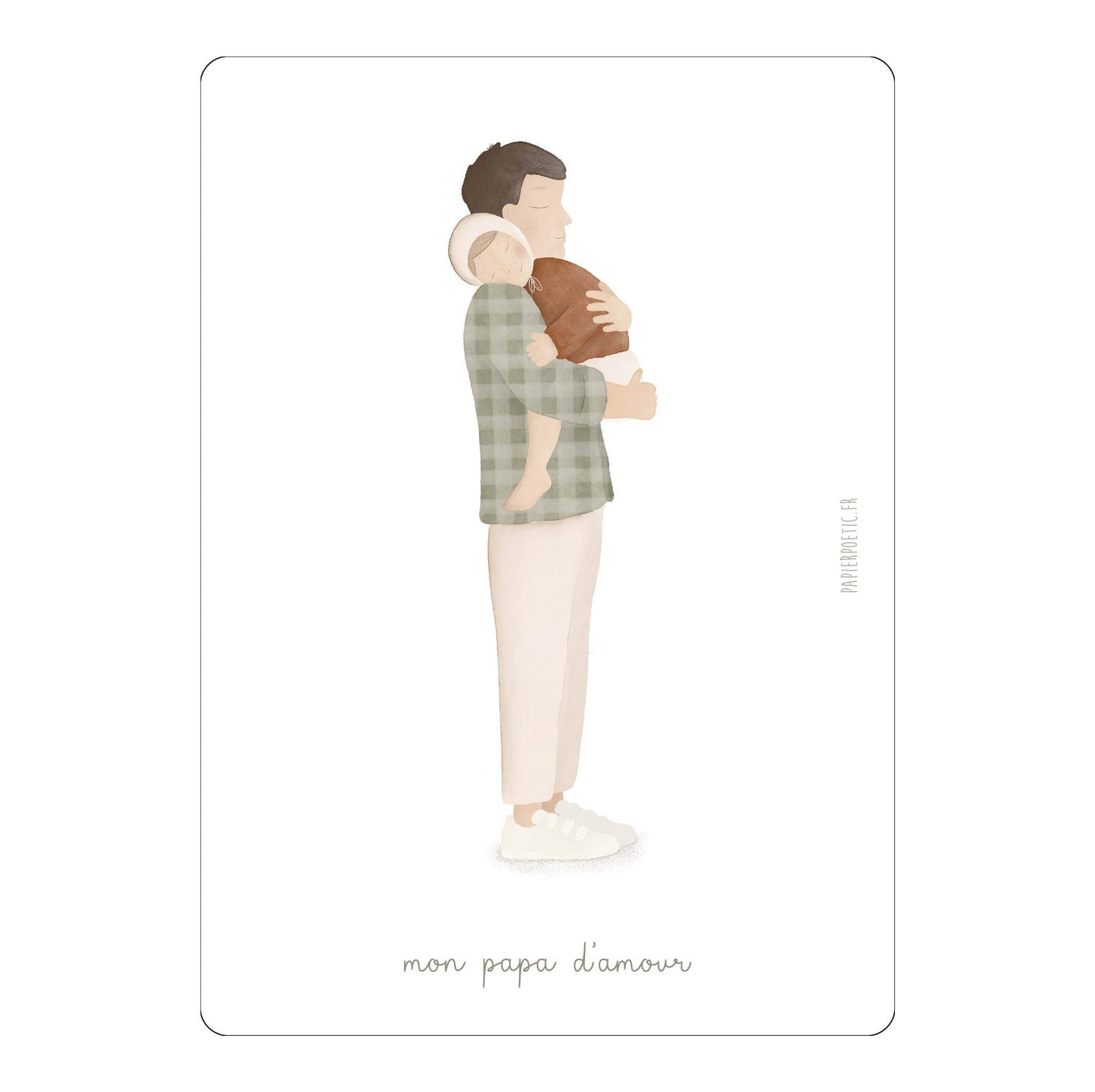 Carte "Mon papa d'amour" - Papier Poetic