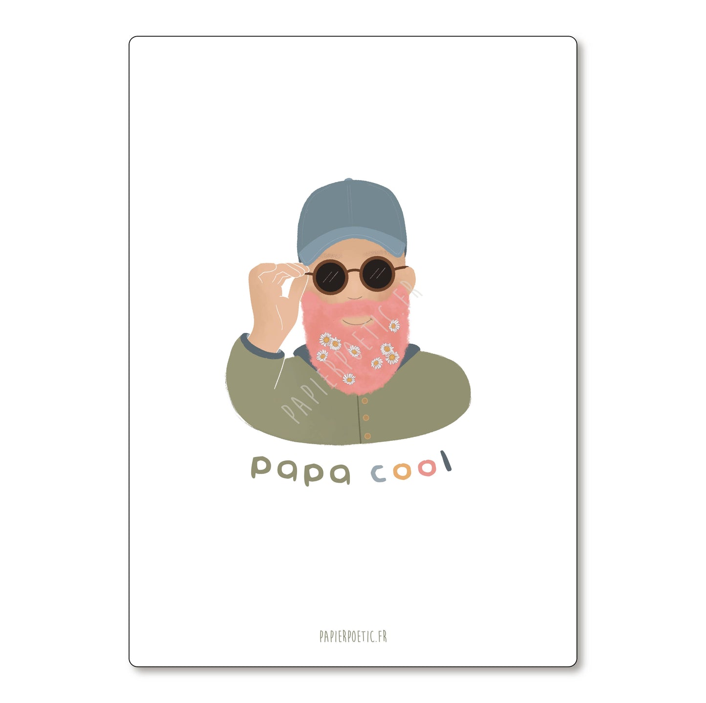Carte "Papa cool" - Papier Poetic