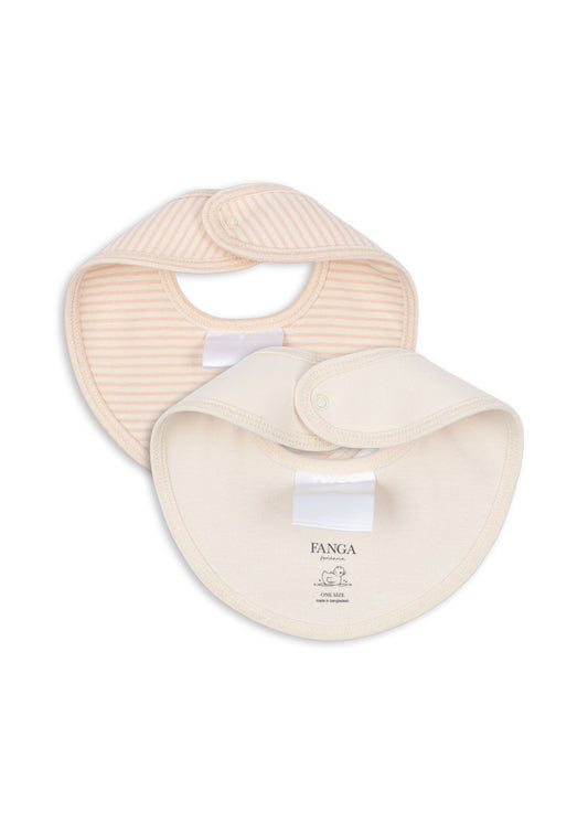 Pack 2 bavoirs bébé rose - Fanga