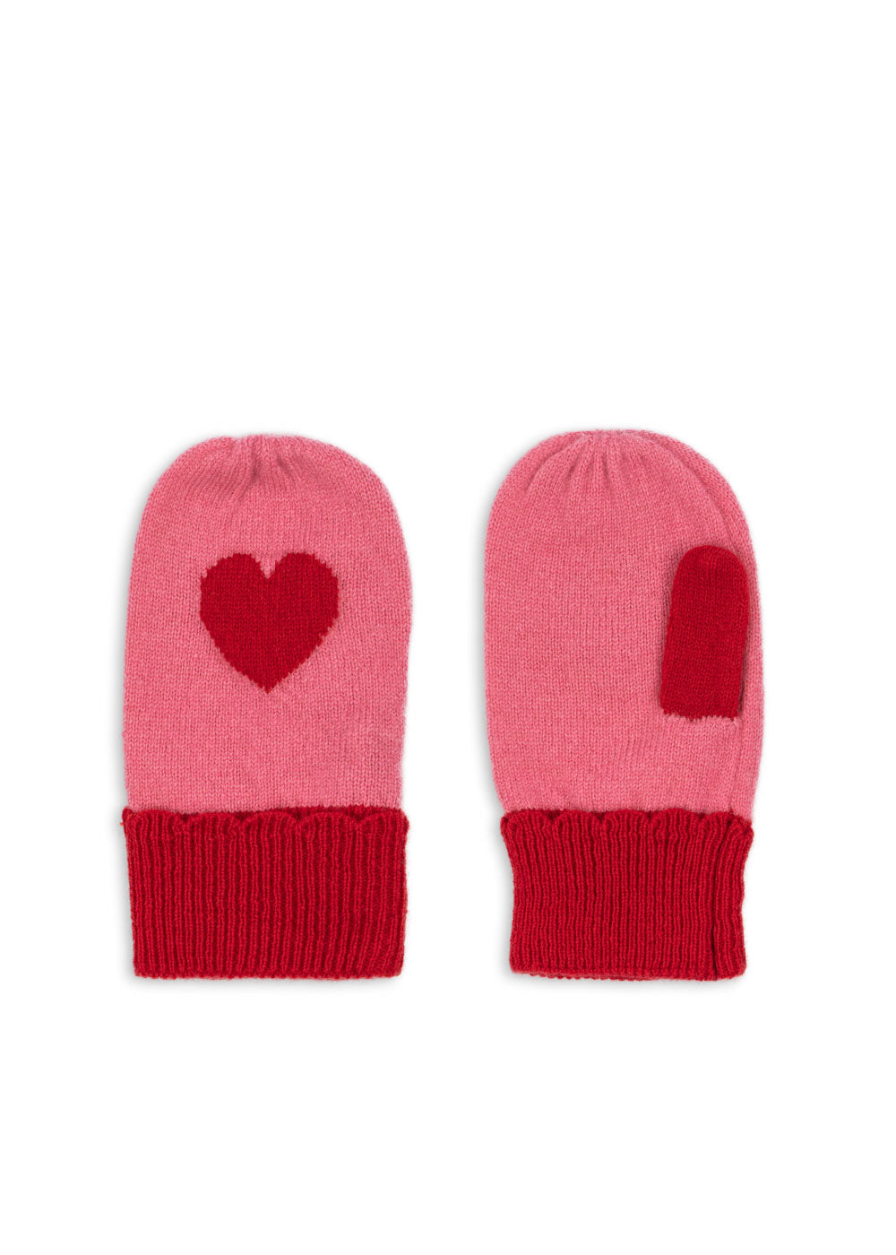 Moufles Collette rose - Konges Sjøld