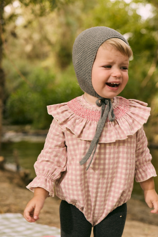 Barboteuse Marsella rose - Cotton Bel