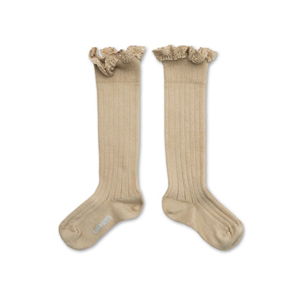 Chaussettes hautes à dentelle - Collégien