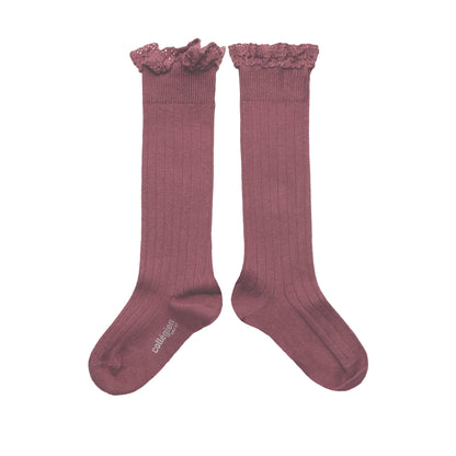 Chaussettes hautes à dentelle - Collégien