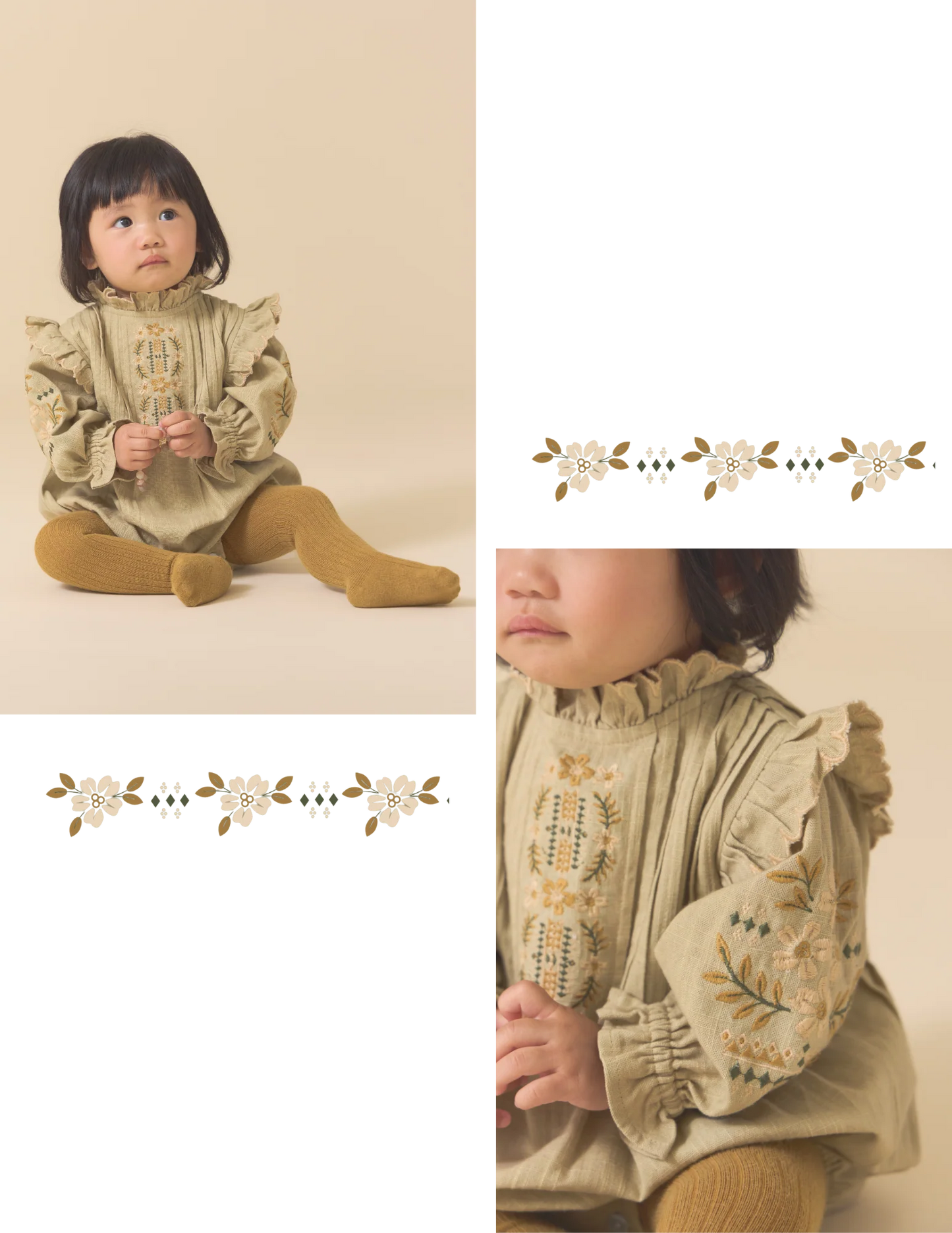 Barboteuse Marie verte - Lali Kids