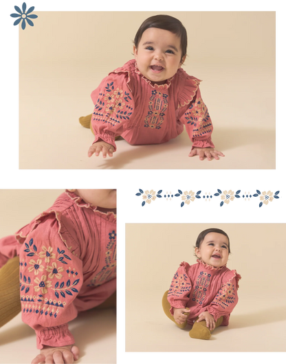Barboteuse Marie fuchsia - Lali Kids