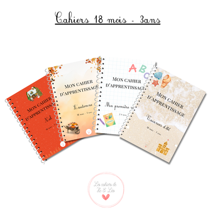 Cahiers d'activités 18 mois - 3 ans