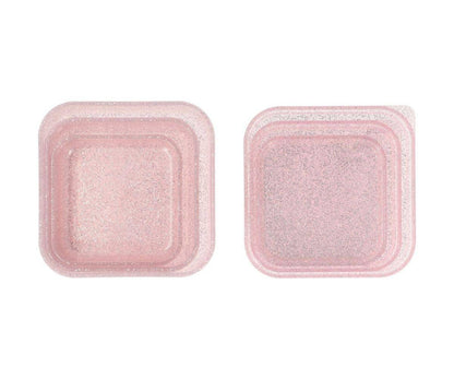 3 Boîtes Déjeuner Glitter Rose - Tutete
