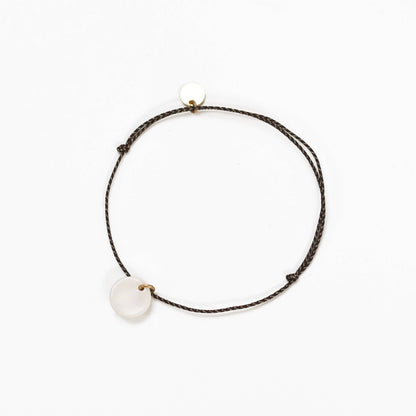 Bracelet Médaillon Bonheur Noir doré - Baubels
