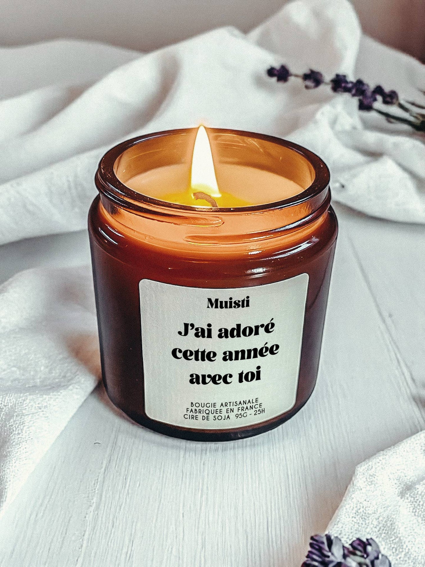 Bougie Parfumée J'ai adoré cette année avec toi