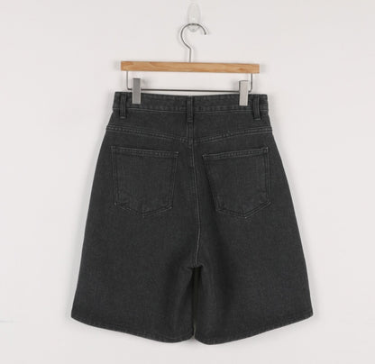 Bermuda en jean noir