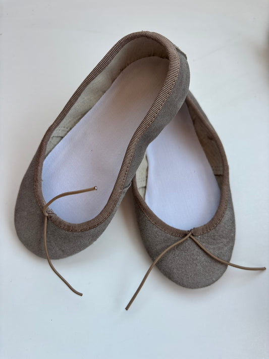 Ballerines beige métallisé