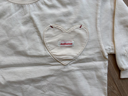 T-shirt poche en coeur