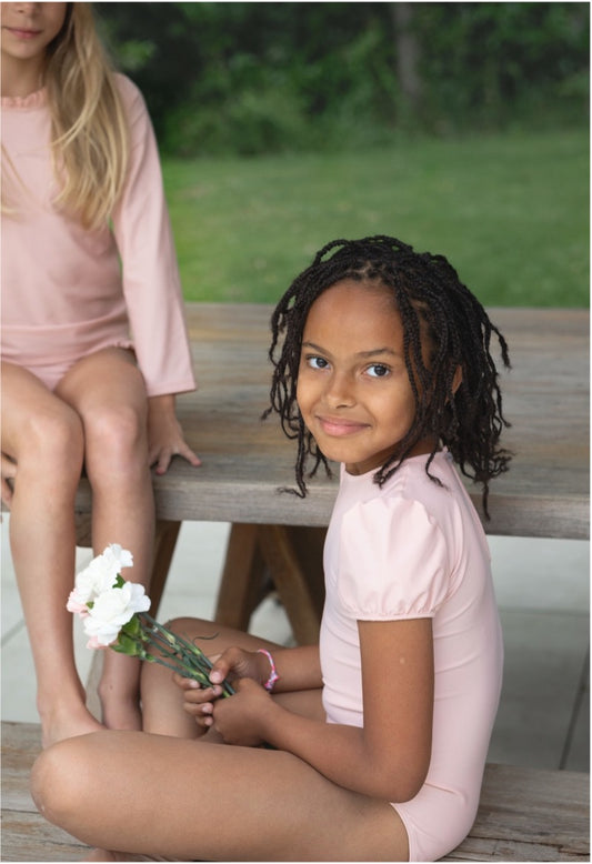 Maillot Scarlett rose - Les Petits Dorés