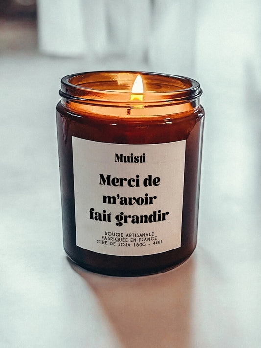 Bougie Parfumée - Merci de m'avoir fait grandir