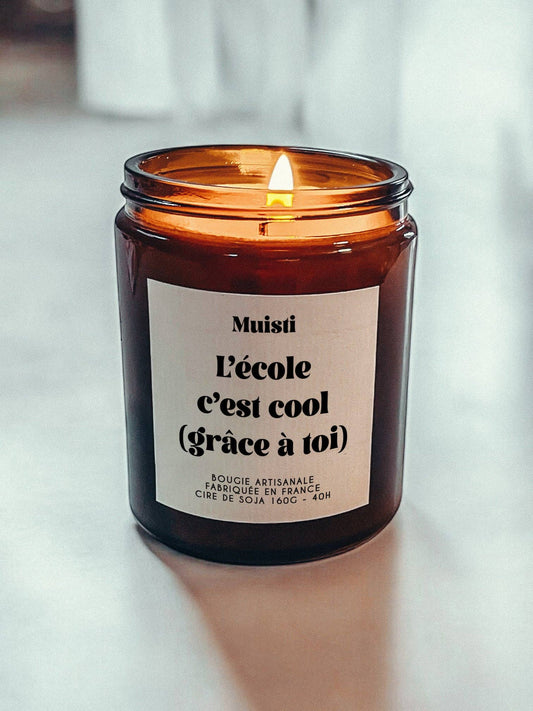 Bougie Parfumée L'école c'est cool (grâce à toi)