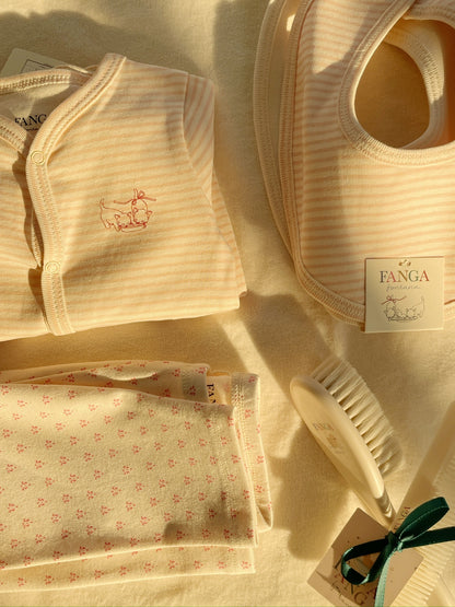 Pack 2 bavoirs bébé rose - Fanga