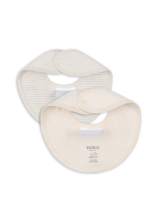 Pack 2 bavoirs bébé bleu - Fang