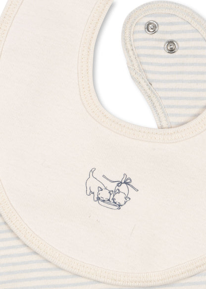 Pack 2 bavoirs bébé bleu - Fang