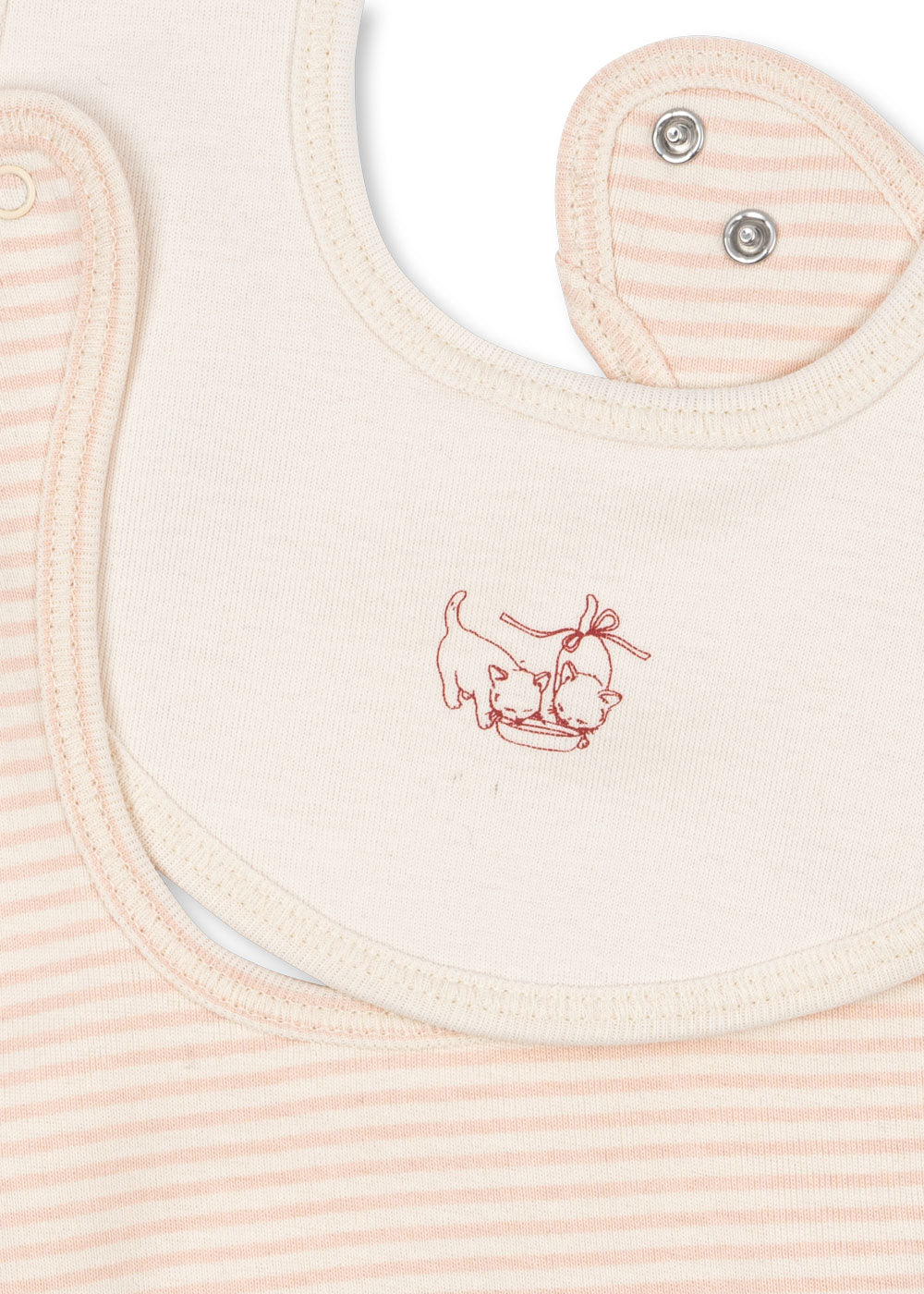 Pack 2 bavoirs bébé rose - Fanga