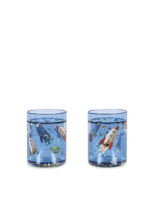 Set de 2 verres pailletés Espace - Konges Sjøld